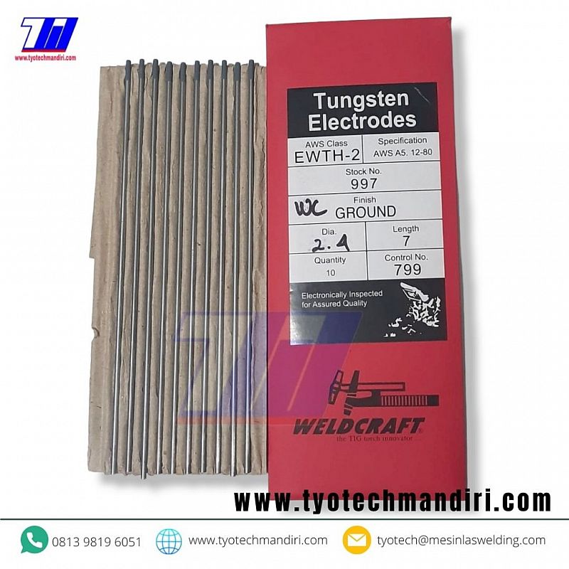 TUNGSTEN GREY ELECTRODE SIZE : 2.4mm